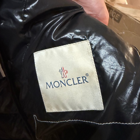 Moncler Black Puffer Jacket with Fur Hood - Picture 6 of 10